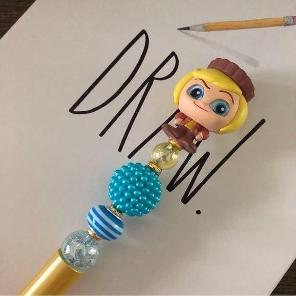 Disney Doorables: Wreak it Ralph: Rancis handmade beaded pen - Picture 1 of 3